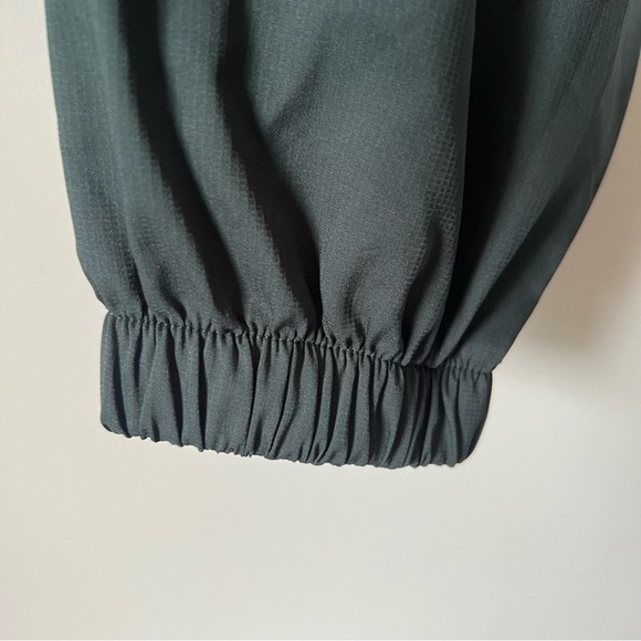 girlfriend collective Hummingbird Half Zip Windbreaker Jacket Moss Green - Picture 12 of 15